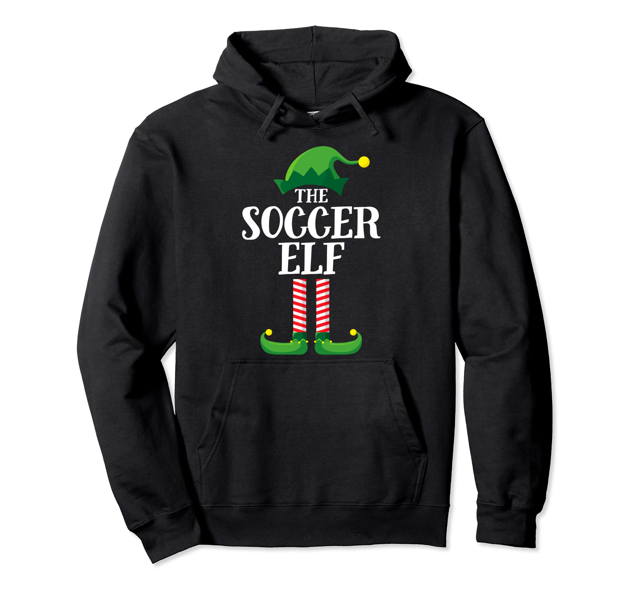 Soccer Elf Matching Family Group Hoodie - Aesthetic Graphic Men Women - T-Shirt, Sweatshirt, Hoodie