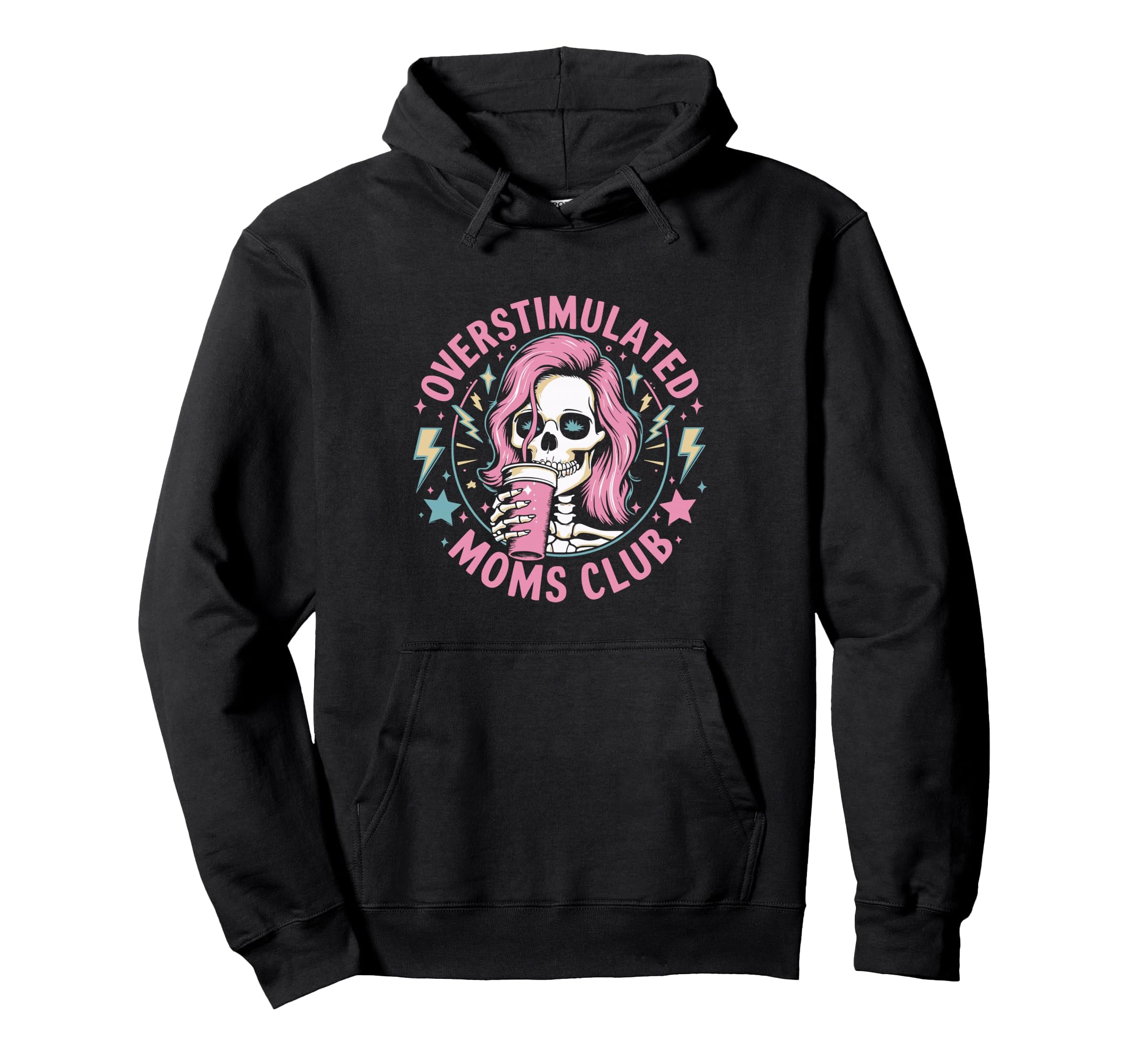 Overstimulated Mom Sarcastic Parenting T-Shirt - Custom Art Print Unisex - T-Shirt, Sweatshirt, Hoodie