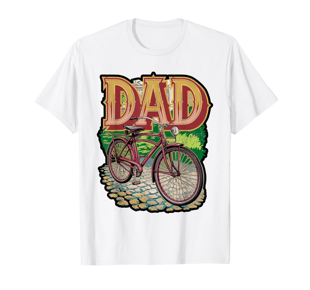 Dad Cycling Silhouette T-Shirt - Fun Novelty Design Unisex - T-Shirt, Sweatshirt, Hoodie