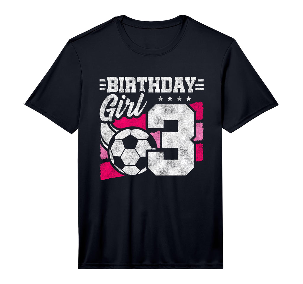 3 Year Old Birthday Soccer Party 3Rd T-Shirt - Custom Art Print Unisex - T-Shirt, Sweatshirt, Hoodie