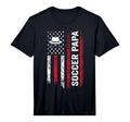 Mens Soccer Papa American Flag T-Shirt - Novelty Apparel Men Women - T-Shirt, Sweatshirt, Hoodie