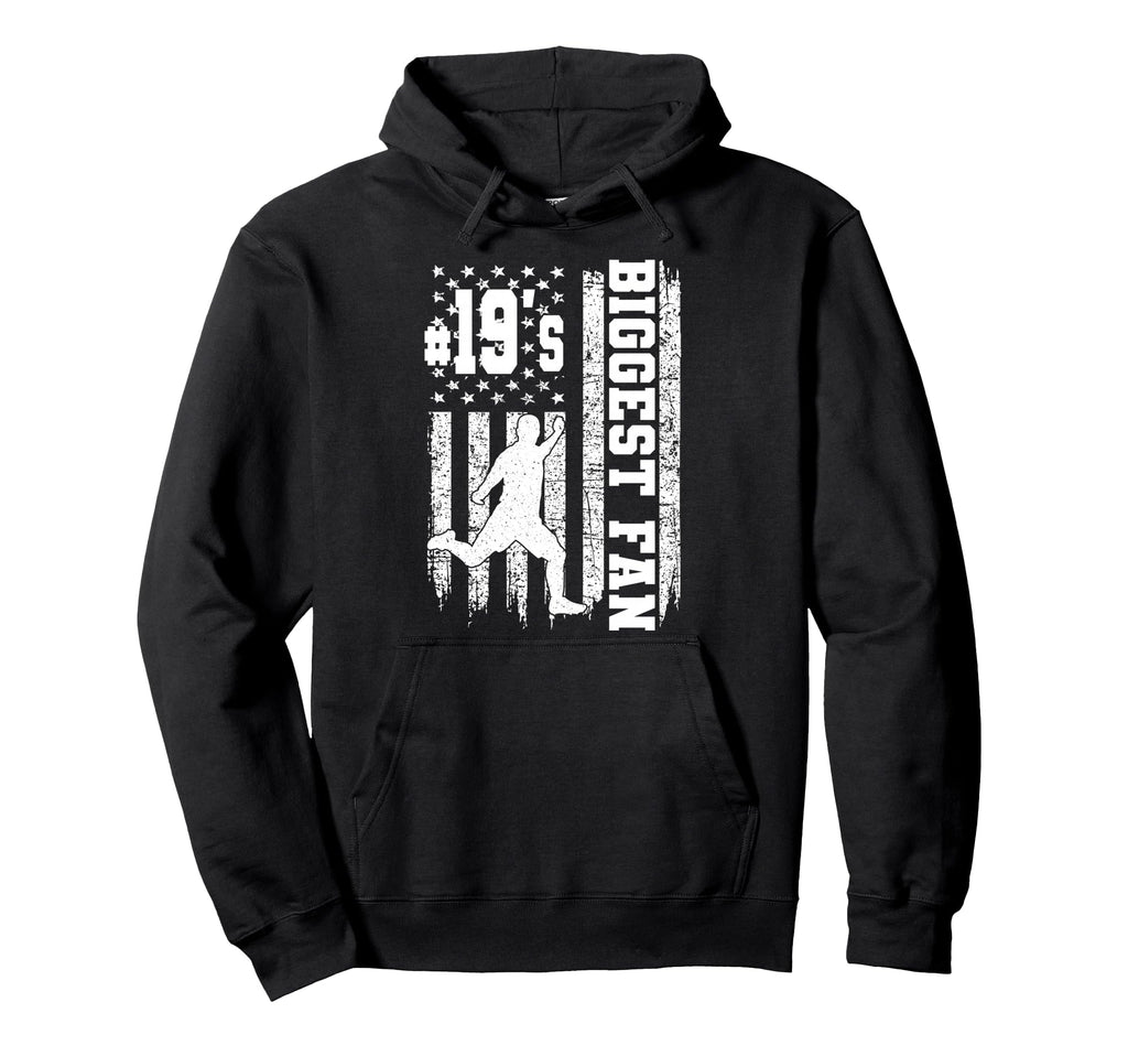 Soccer Biggest Fan Number 19 Proud Hoodie - Aesthetic Graphic Unisex - T-Shirt, Sweatshirt, Hoodie