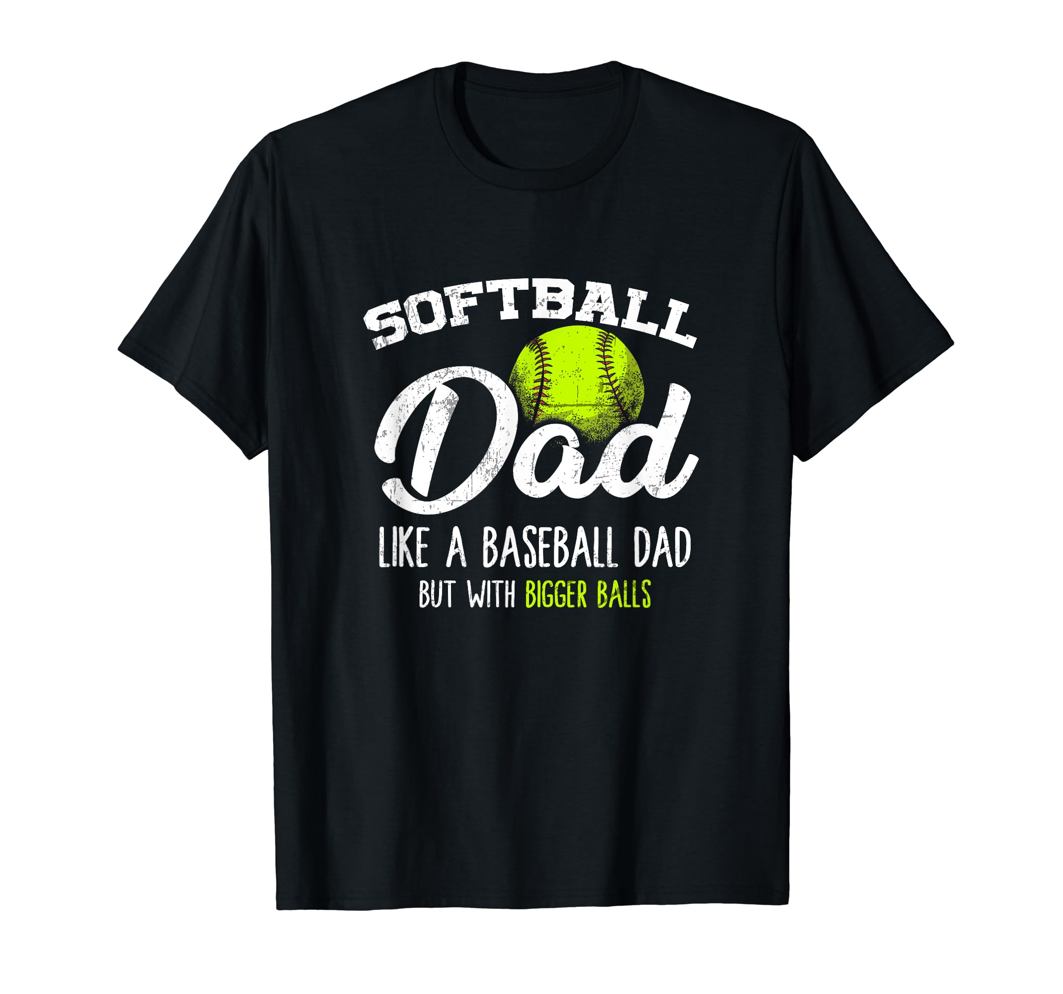 Softball Dad Pitcher Funny Distressed T-Shirt - Minimalist Print for Adults - T-Shirt, Sweatshirt, Hoodie