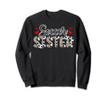 Soccer Sister Leopard Sister Soccer Sweatshirt - Novelty Apparel Unisex - T-Shirt, Sweatshirt, Hoodie