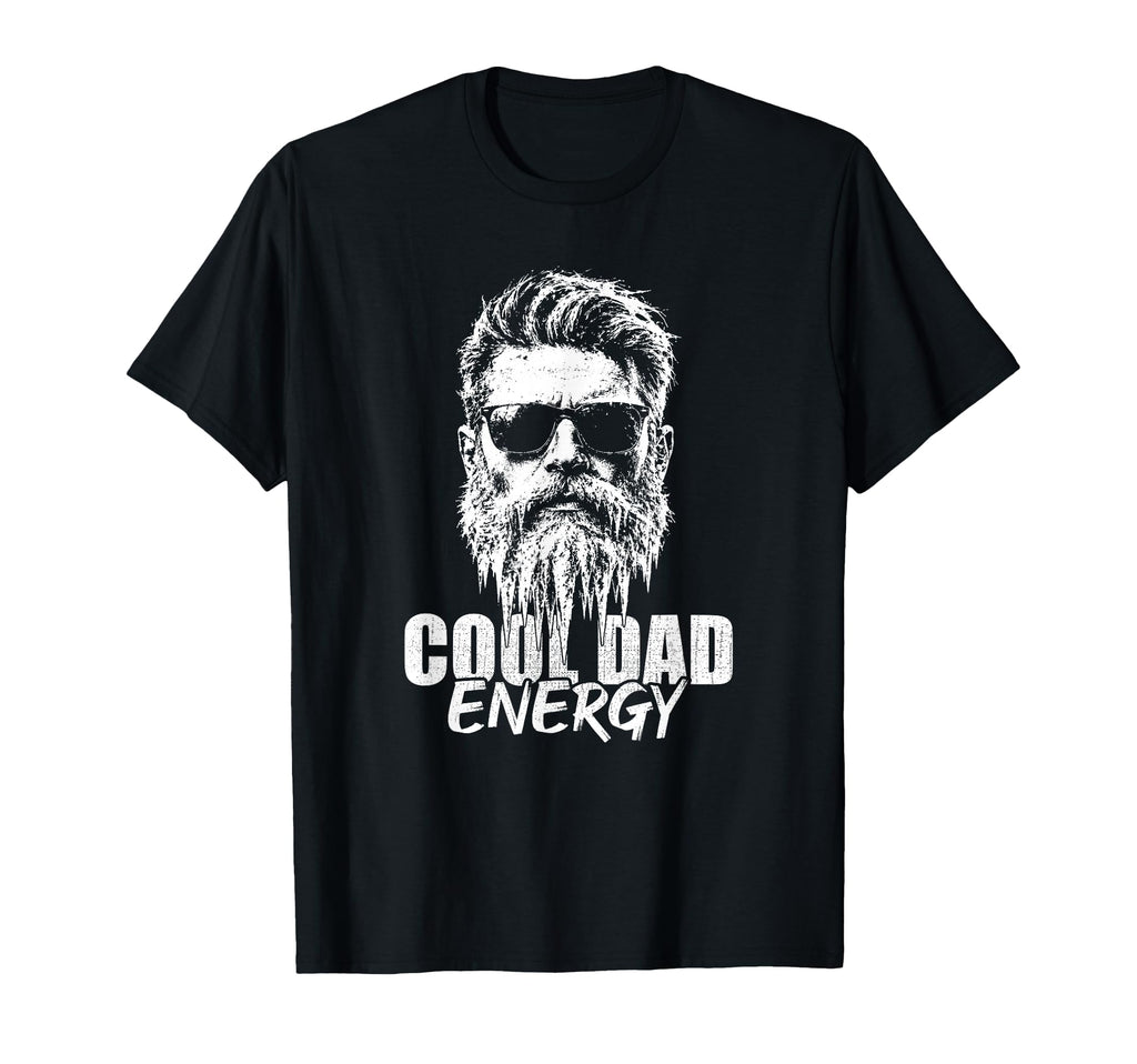 Dad Energy Bearded Father Sunglasses T-Shirt - Minimalist Print Men Women - T-Shirt, Sweatshirt, Hoodie