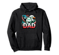 Dad Wolf Bald Eagle American Flag Hoodie - Unique Graphic Men Women - T-Shirt, Sweatshirt, Hoodie