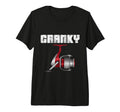 Funny Fishing Cranky Fishing Reel T-Shirt - Minimalist Print Men Women - T-Shirt, Sweatshirt, Hoodie