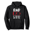 Dad Two And One Battery Low Hoodie - Minimalist Print Men Women - T-Shirt, Sweatshirt, Hoodie