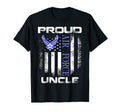 Proud Air Force Uncle American Flag Gift T-Shirt - Streetwear Style Unisex - T-Shirt, Sweatshirt, Hoodie