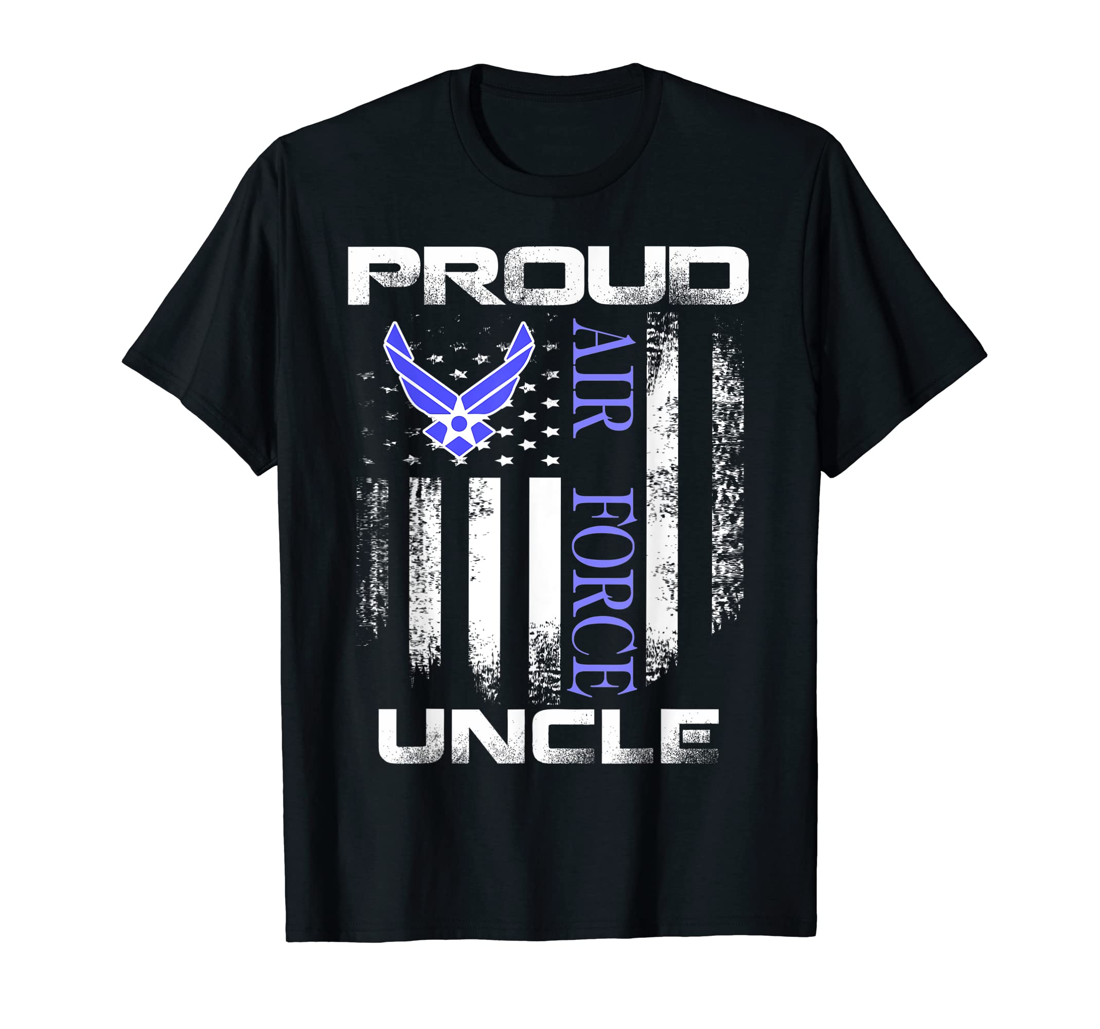 Proud Air Force Uncle American Flag Gift T-Shirt - Streetwear Style Unisex - T-Shirt, Sweatshirt, Hoodie
