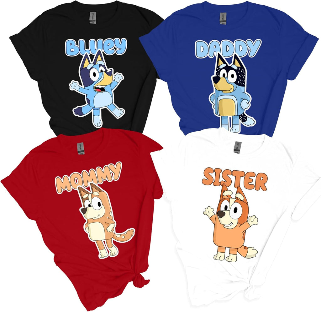 Personalized Family Matching Birthday Cartoon Funny - Adult & Kids T-Shirts, Sweatshirts & Hoodies apparel design preview 1