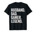 Husband Dad Gamer Funny Gaming Video T-Shirt - Minimalist Print for Adults - T-Shirt, Sweatshirt, Hoodie