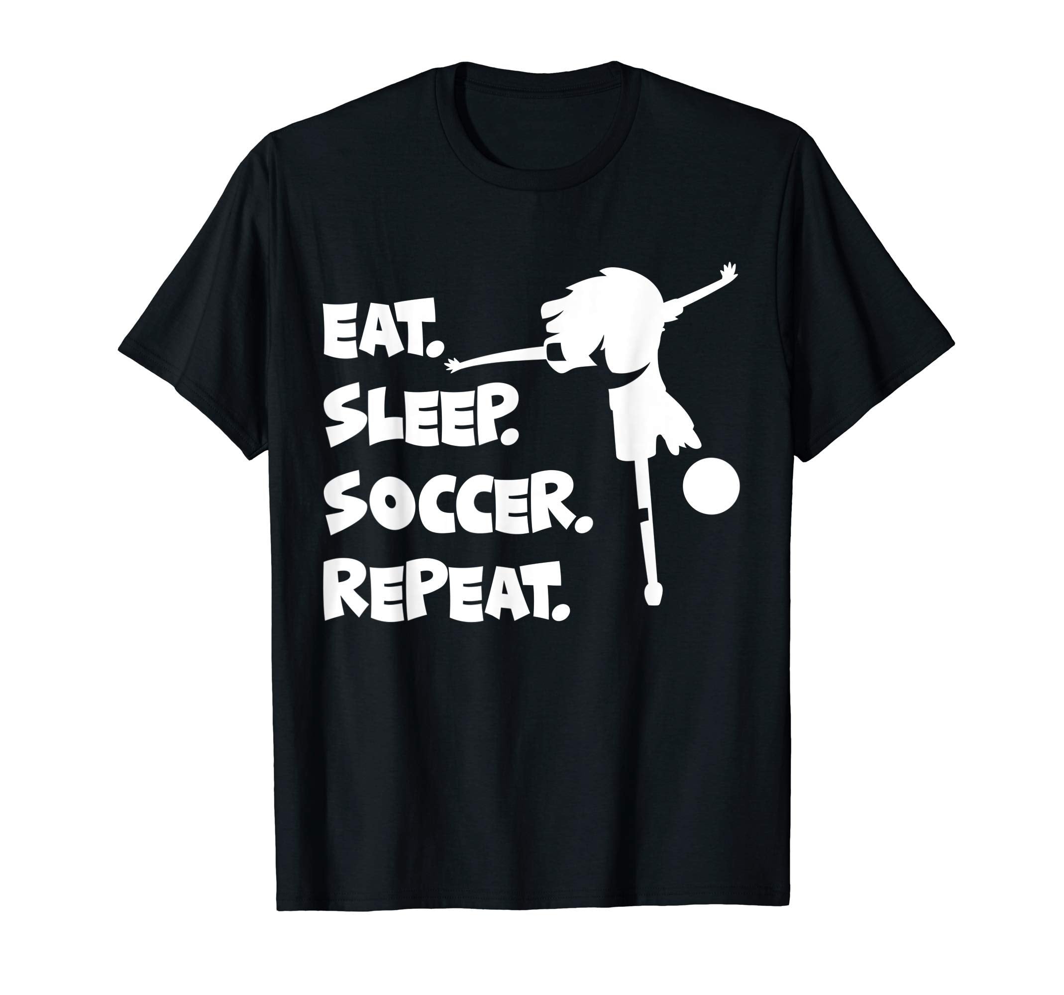 Eat Sleep Soccer Repeat Soccer Gif T-Shirt - Aesthetic Graphic Unisex - T-Shirt, Sweatshirt, Hoodie