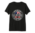 Mens Proud Air Force Step Dad Flag Us T-Shirt - Aesthetic Graphic Unisex - T-Shirt, Sweatshirt, Hoodie
