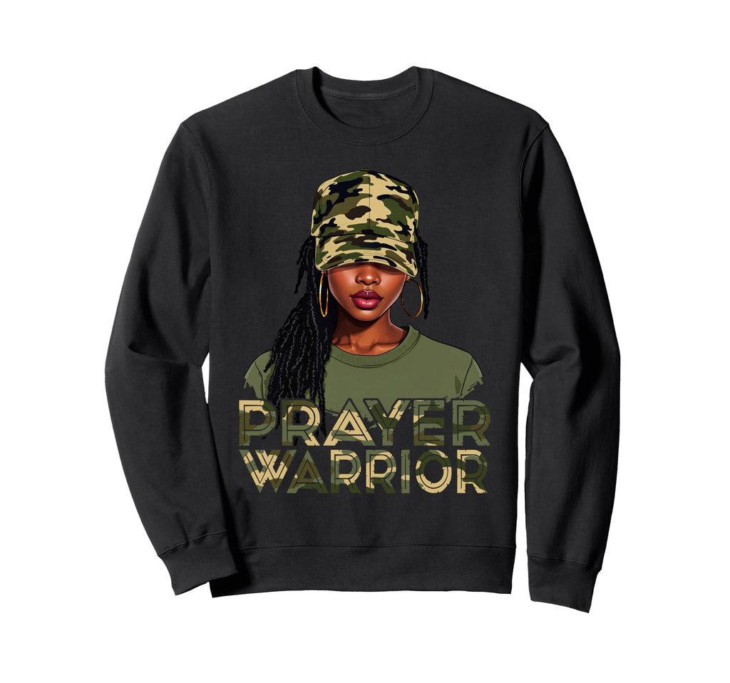 Camo Hat Prayer Warrior God Jesus Sweatshirt - Novelty Apparel Men Women - T-Shirt, Sweatshirt, Hoodie