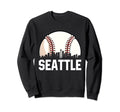 Seattle Cityscape Dad Baseball Sweatshirt - Aesthetic Graphic for Adults - T-Shirt, Sweatshirt, Hoodie
