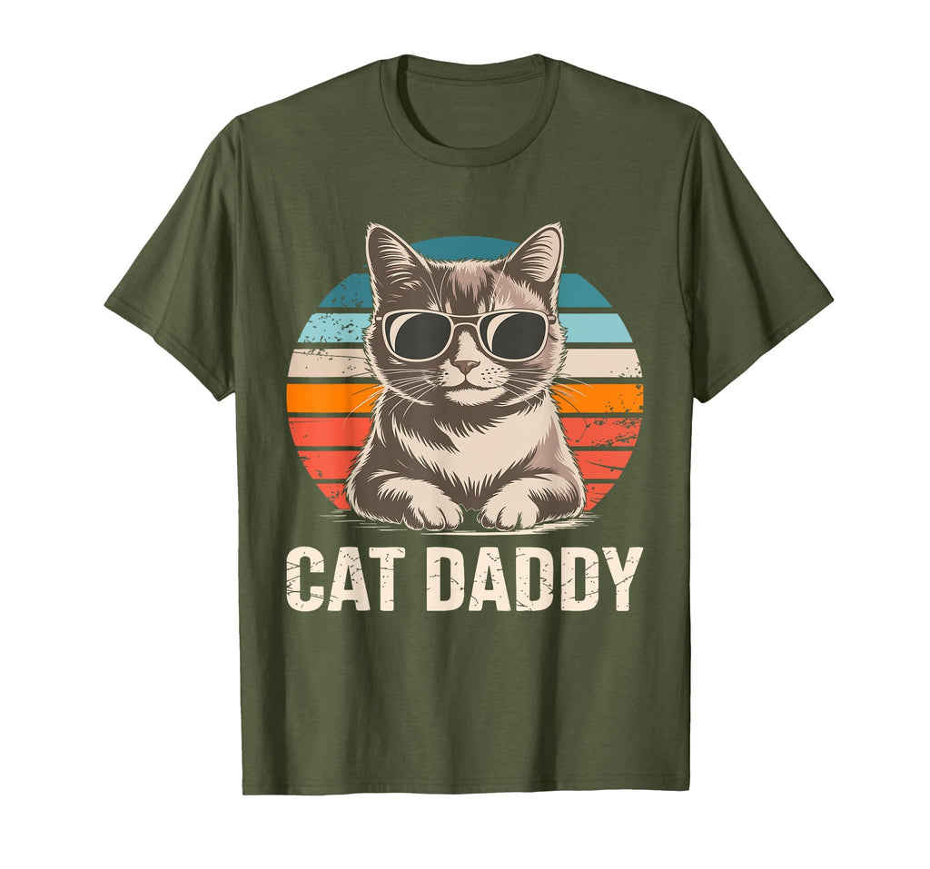 Cat Daddy Cat Lover Dad Fathers Day T-Shirt - Custom Art Print Unisex - T-Shirt, Sweatshirt, Hoodie