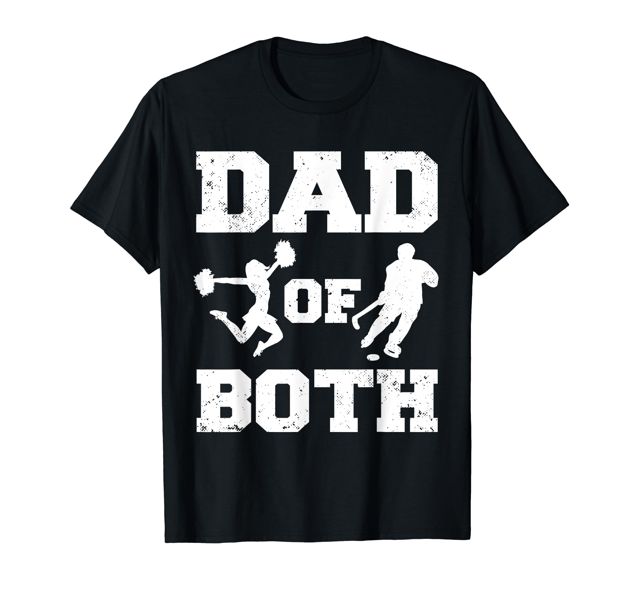 Dad Both Funny Cheer Hockey Dad T-Shirt - Aesthetic Graphic for Adults - T-Shirt, Sweatshirt, Hoodie