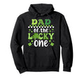 Dad Lucky One First Birthday St Patricks Hoodie - Unique Graphic Men Women - T-Shirt, Sweatshirt, Hoodie
