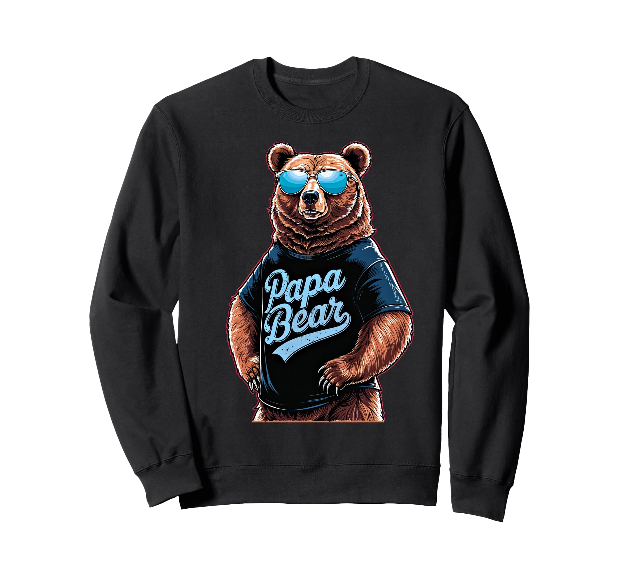Papa Bear Husband Father Family Sweatshirt - Custom Art Print for Adults - T-Shirt, Sweatshirt, Hoodie