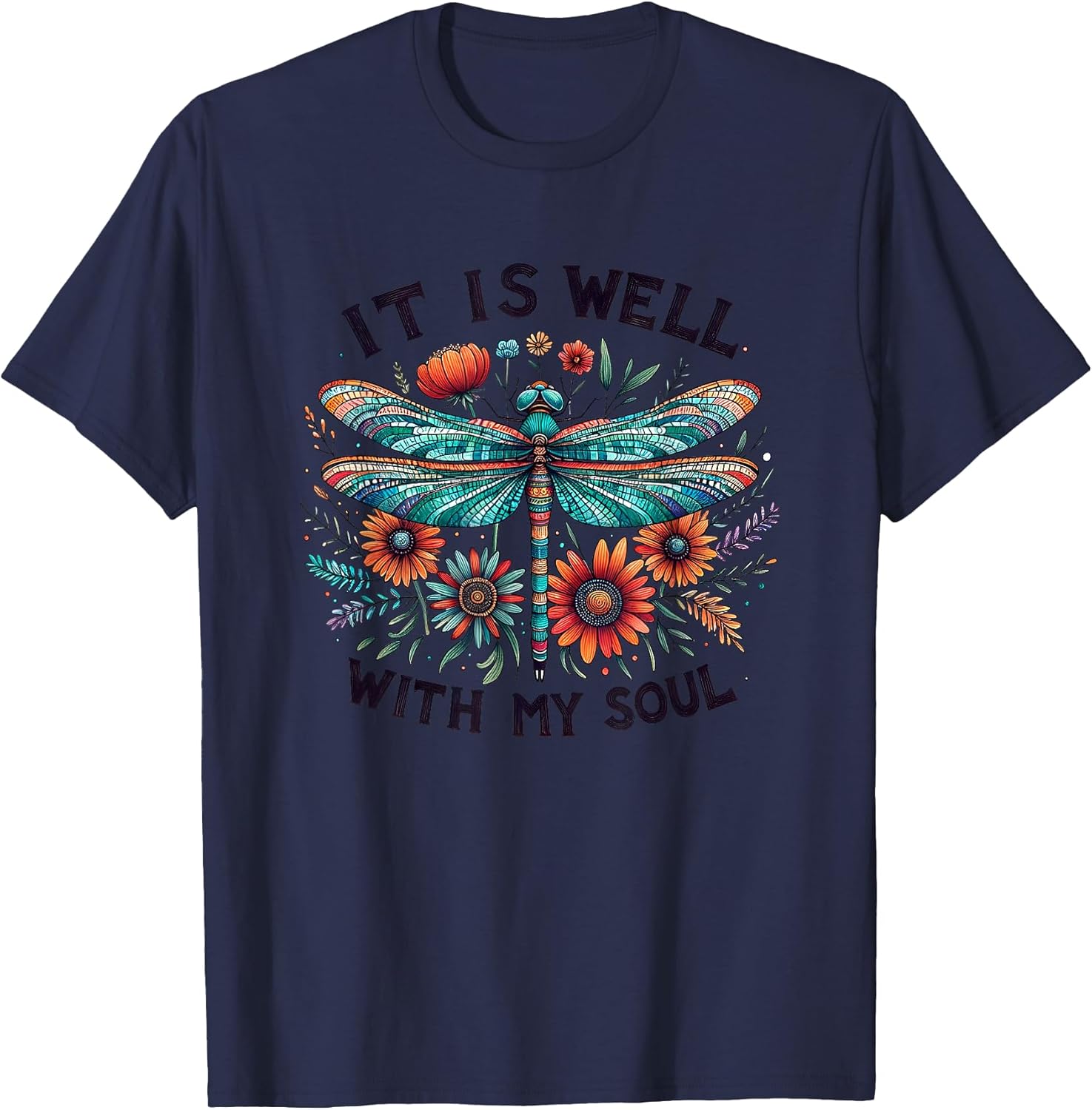 It is Well with My Soul Inspirational Quote - Adult & Kids T-Shirts, Sweatshirts & Hoodies apparel design preview 1
