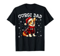 Corgi Dad Funny Snowflakes Buffalo T-Shirt - Minimalist Print for Adults - T-Shirt, Sweatshirt, Hoodie