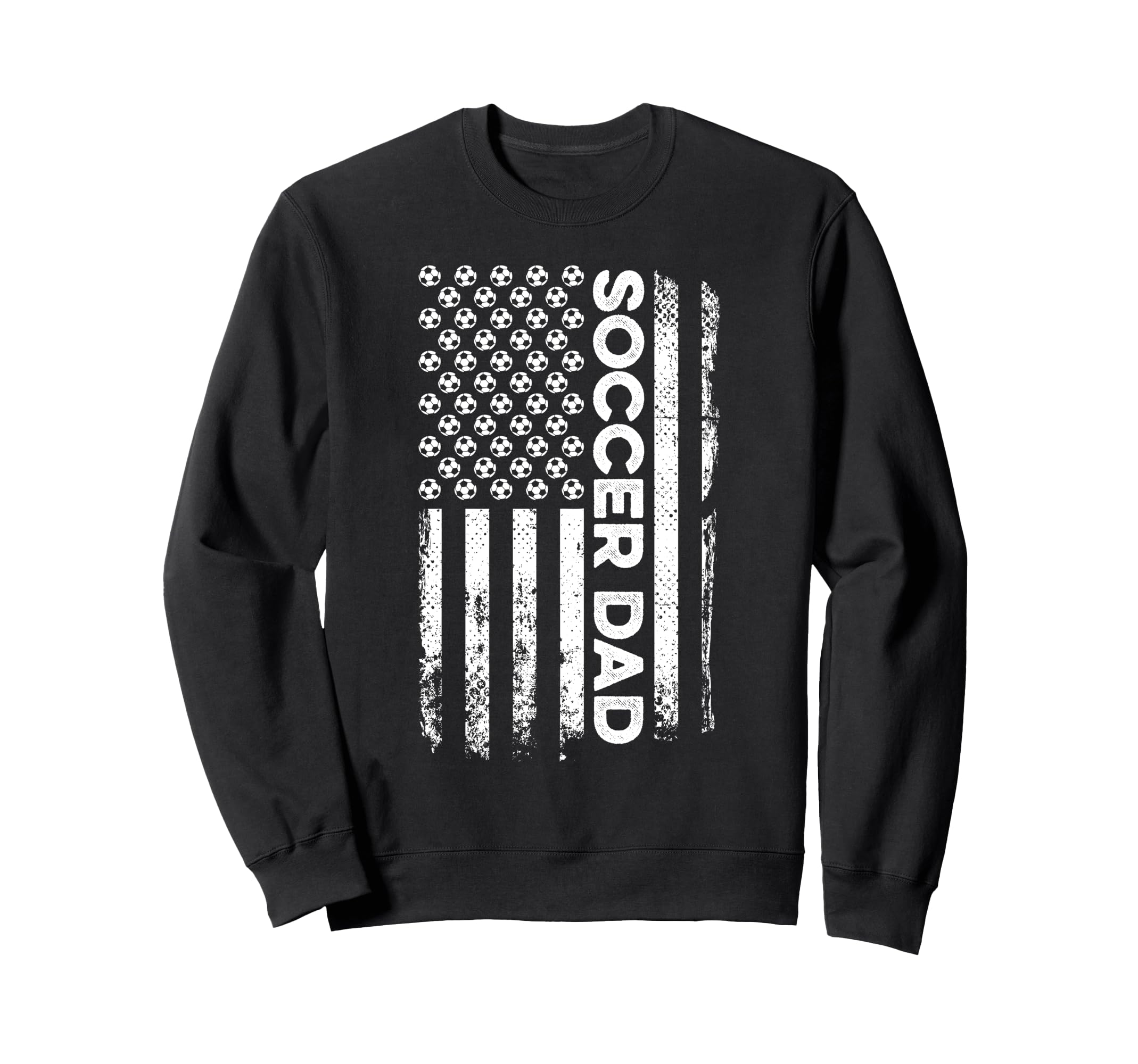 Soccer Dad American Flag Patriotic Sweatshirt - Custom Art Print Unisex - T-Shirt, Sweatshirt, Hoodie