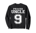 Number 9 Custom Proud Soccer Sweatshirt - Novelty Apparel for Adults - T-Shirt, Sweatshirt, Hoodie