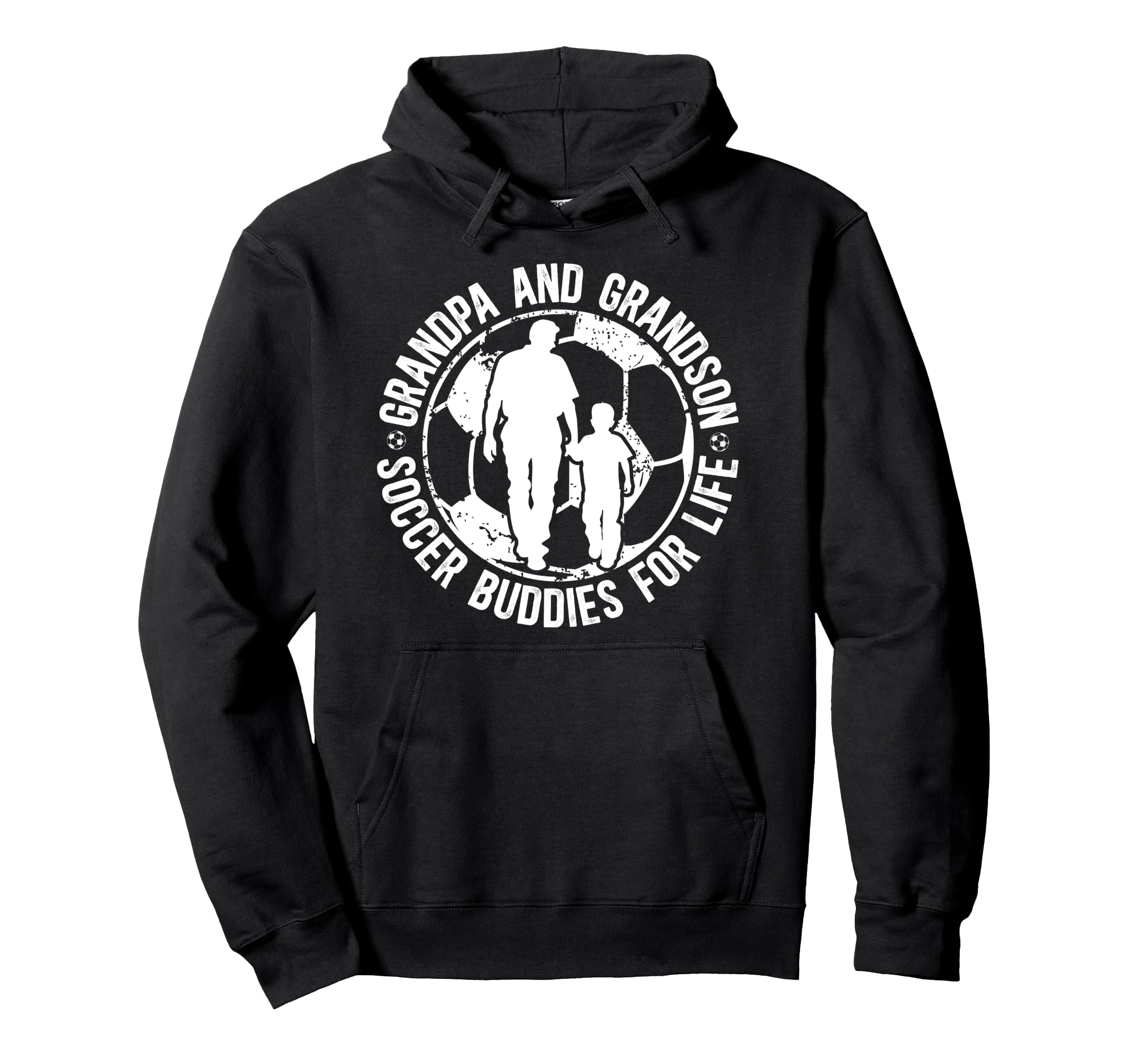 Soccer Grandpa And Grandson Soccer Hoodie - Graphic Print for Adults - T-Shirt, Sweatshirt, Hoodie