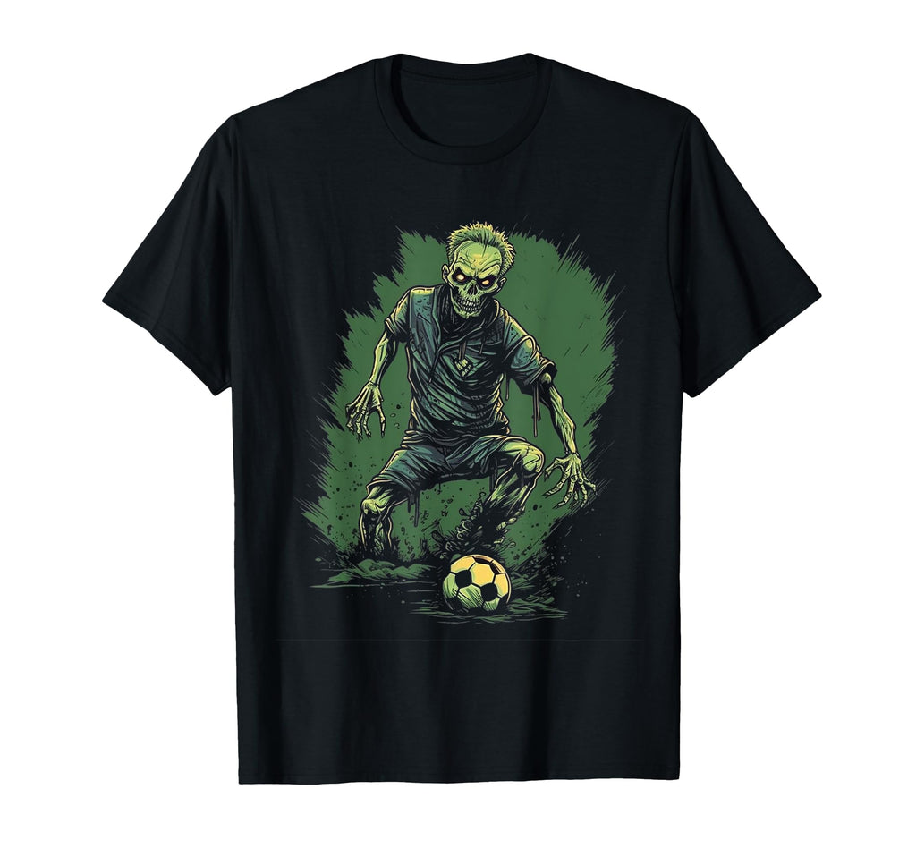Zombie Soccer Player Halloween Costume T-Shirt - Minimalist Print Unisex - T-Shirt, Sweatshirt, Hoodie