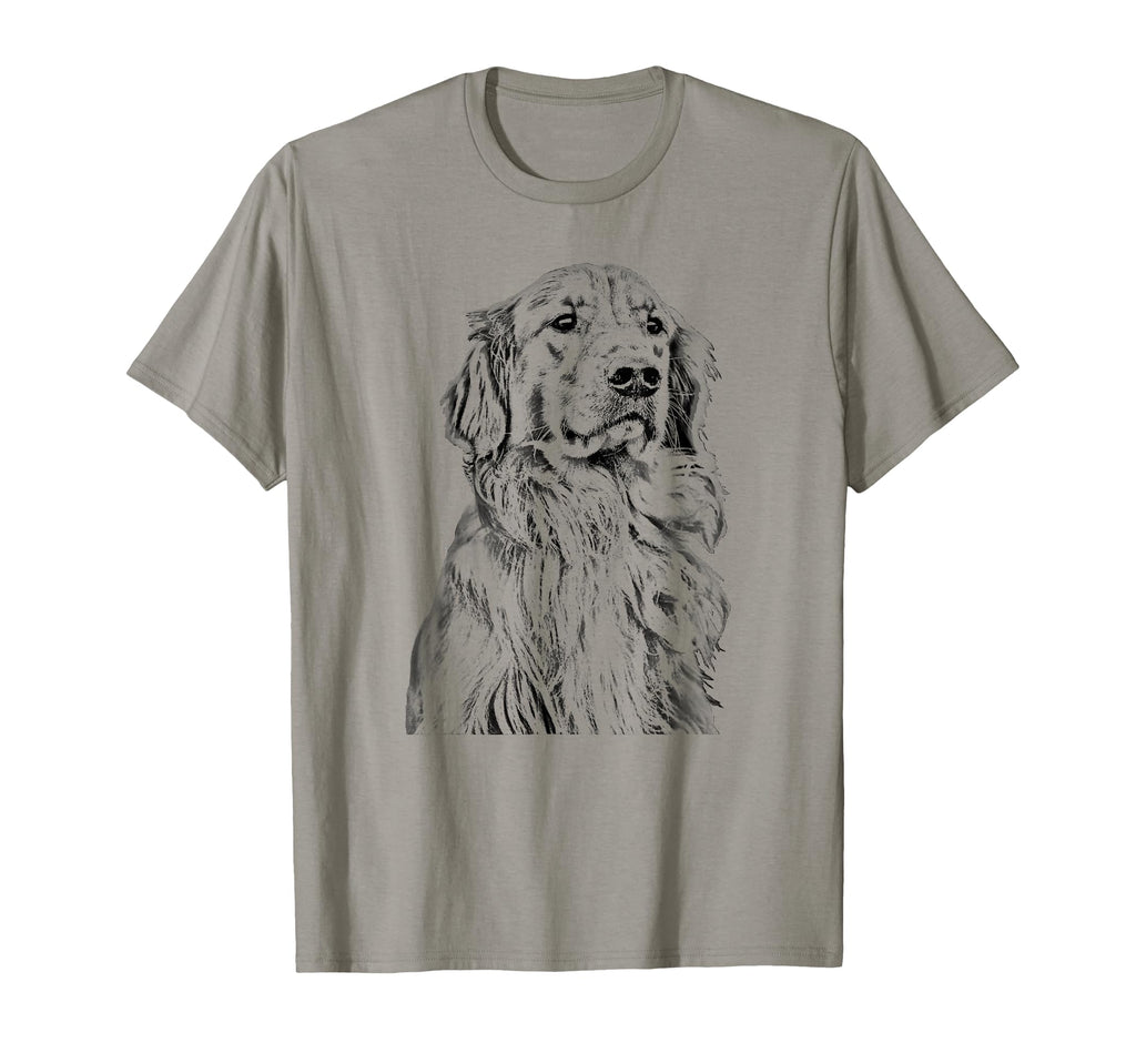 Golden Retriever Dog Lover Cream T-Shirt - Novelty Apparel Men Women - T-Shirt, Sweatshirt, Hoodie