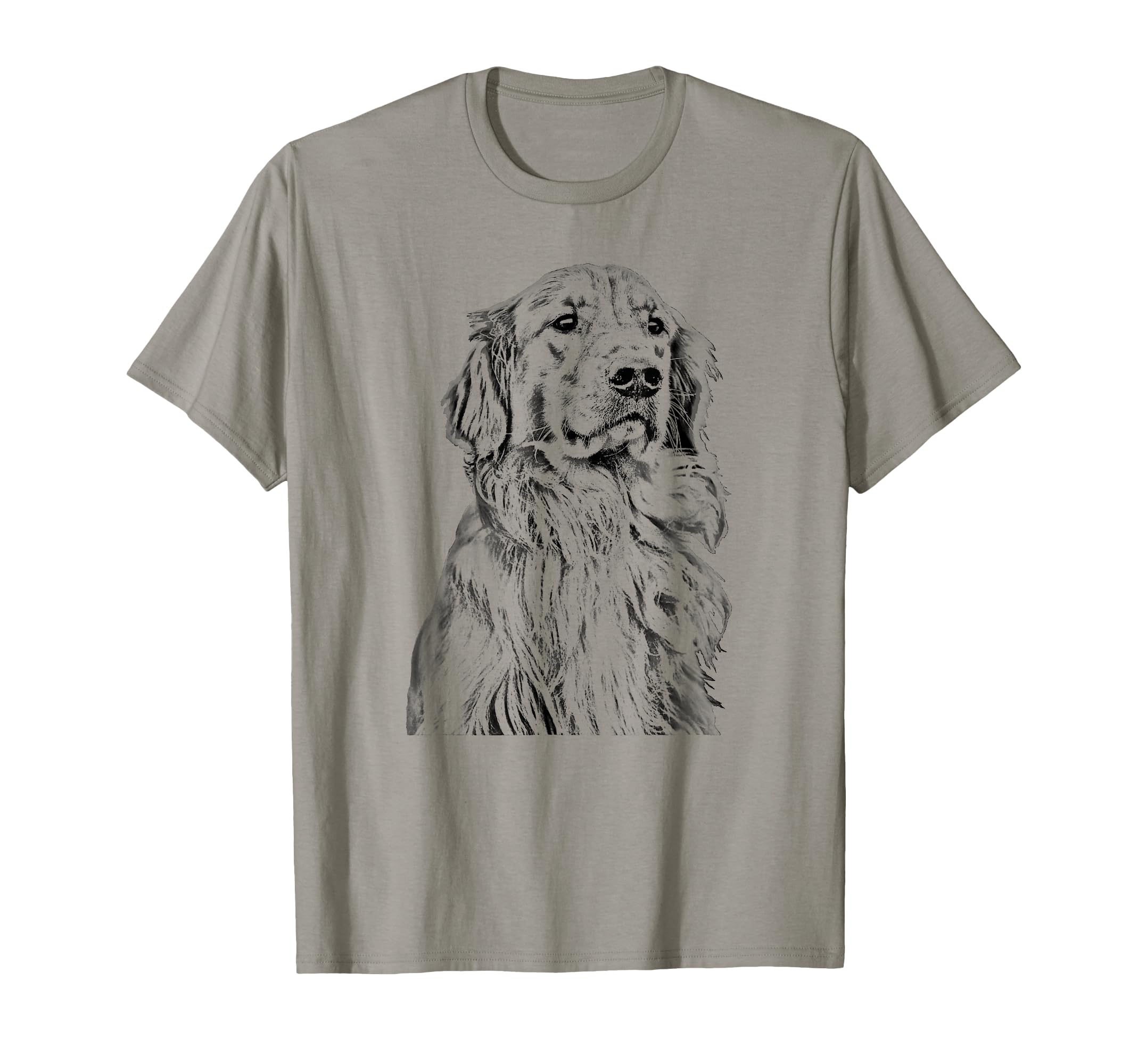 Golden Retriever Dog Lover Cream T-Shirt - Novelty Apparel Men Women - T-Shirt, Sweatshirt, Hoodie