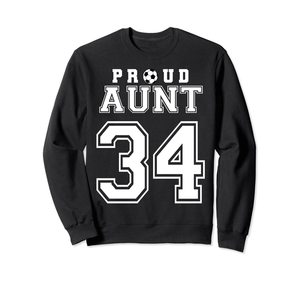 Number 34 Custom Proud Soccer Sweatshirt - Trendy Graphic for Adults - T-Shirt, Sweatshirt, Hoodie