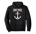 Captain And First Mate Matching Dad Hoodie - Custom Art Print for Adults - T-Shirt, Sweatshirt, Hoodie
