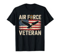 Air Force Veteran Us American Flag Dad T-Shirt - Trendy Graphic Unisex - T-Shirt, Sweatshirt, Hoodie