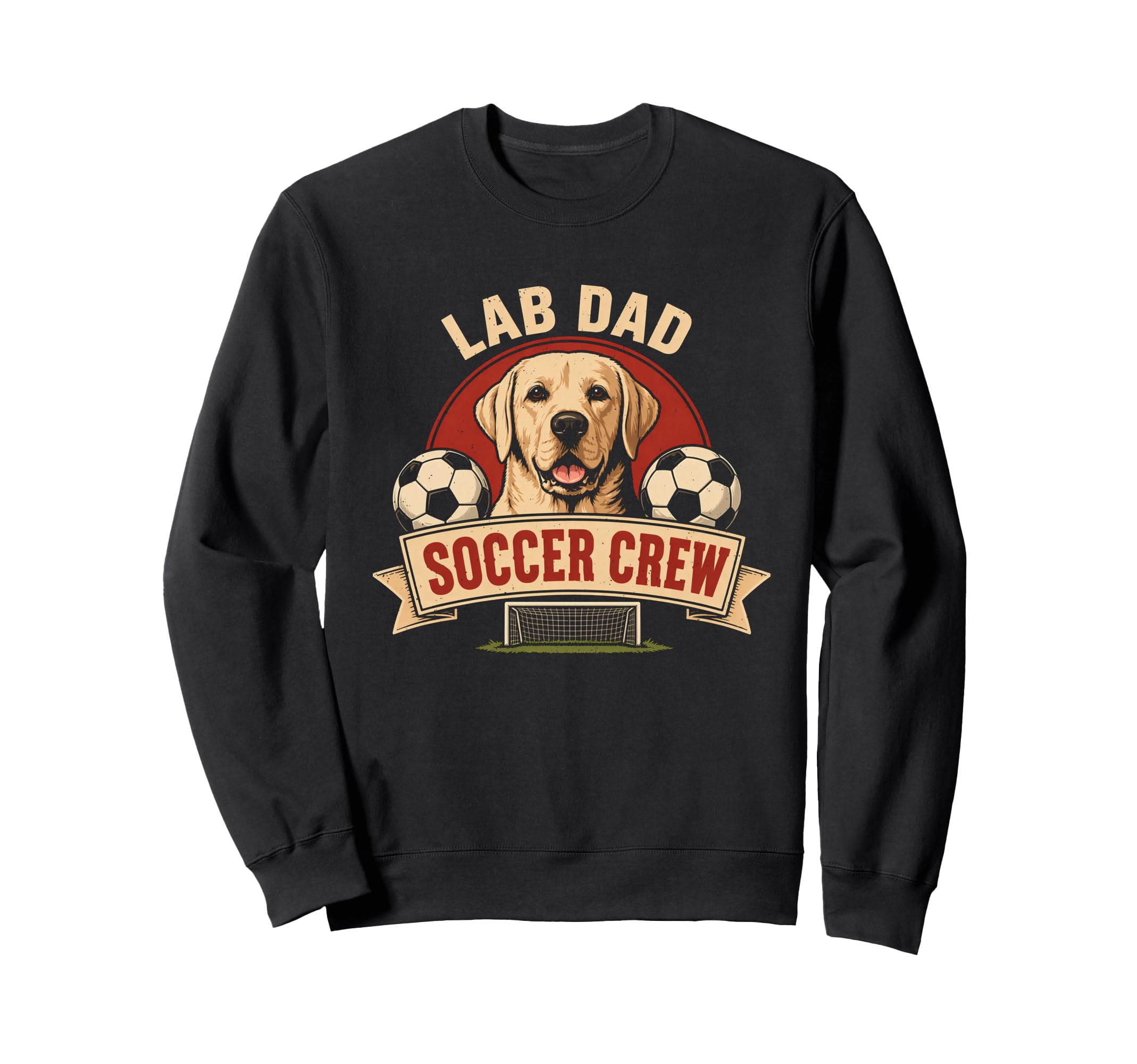 Lab Dad Soccer Crew Lab Dog Sweatshirt - Minimalist Print for Adults - T-Shirt, Sweatshirt, Hoodie