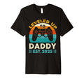 Funny Leveled Up To Dad 2025 New Dad T-Shirt - Minimalist Print Unisex - T-Shirt, Sweatshirt, Hoodie