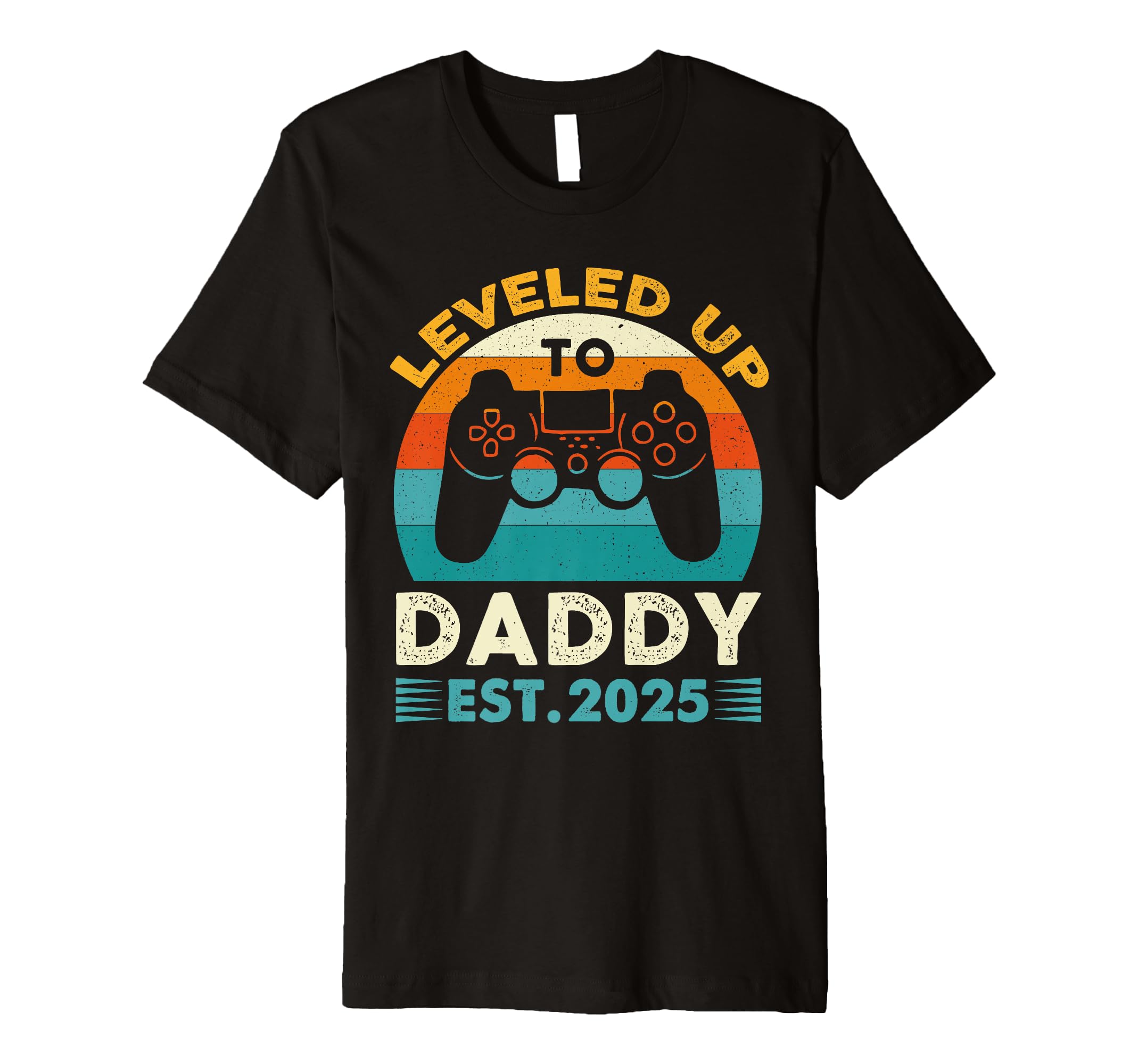 Funny Leveled Up To Dad 2025 New Dad T-Shirt - Minimalist Print Unisex - T-Shirt, Sweatshirt, Hoodie