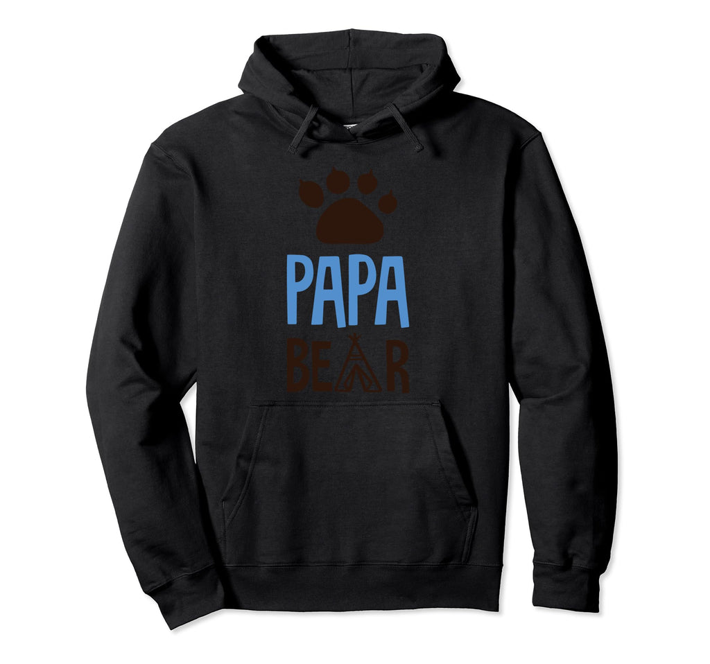 Papa Bear Paw Nice Gift Dad Father Hoodie - Casual Everyday Wear Men Women - T-Shirt, Sweatshirt, Hoodie