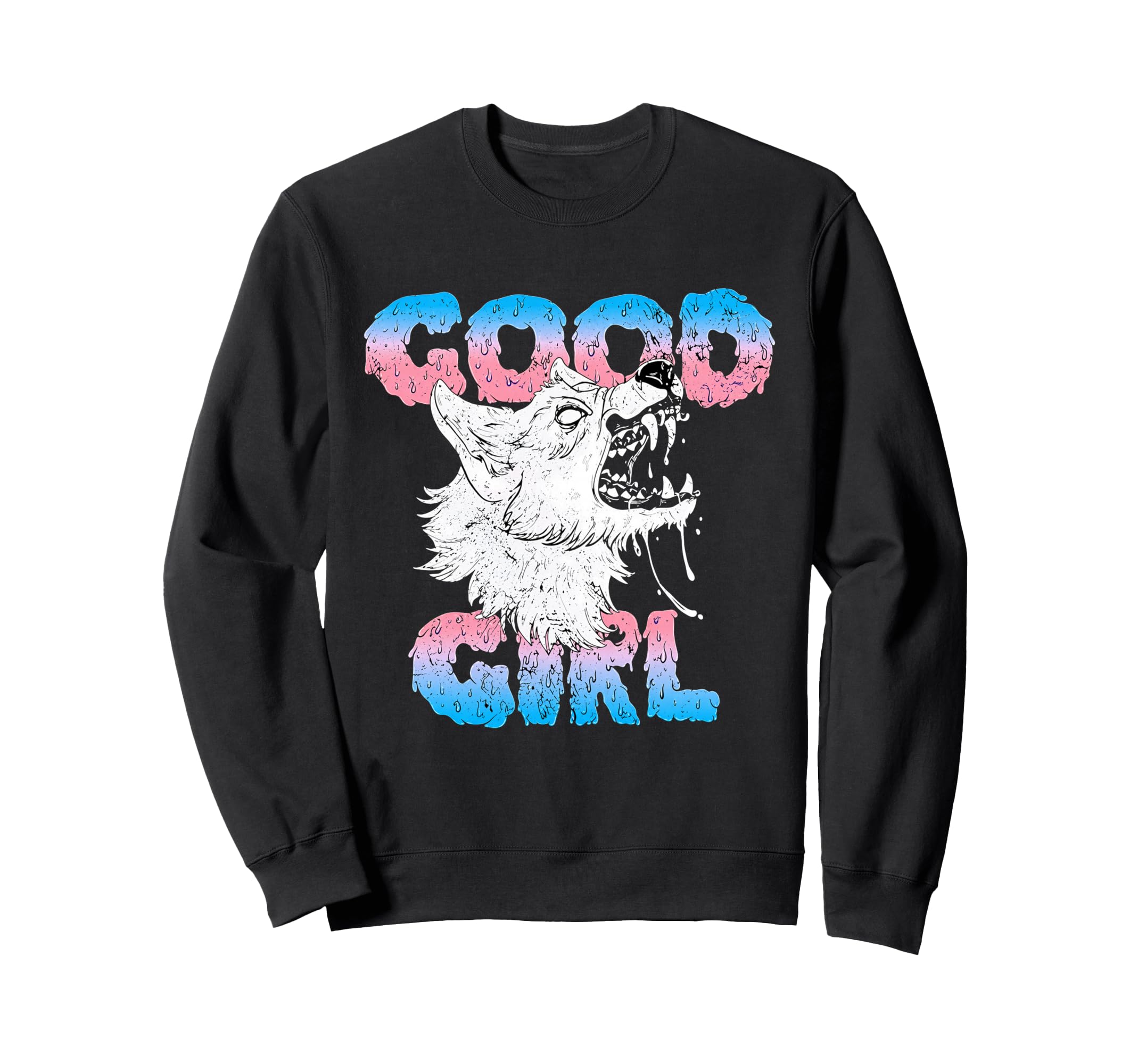Wolf Good Lgbt Pride Transparent Sweatshirt - Aesthetic Graphic Unisex - T-Shirt, Sweatshirt, Hoodie