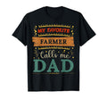 My Favorite Farmer Calls Me Dad T-Shirt - Minimalist Print for Adults - T-Shirt, Sweatshirt, Hoodie