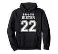Number 22 Custom Proud Soccer Futbol Hoodie - Aesthetic Graphic Men Women - T-Shirt, Sweatshirt, Hoodie