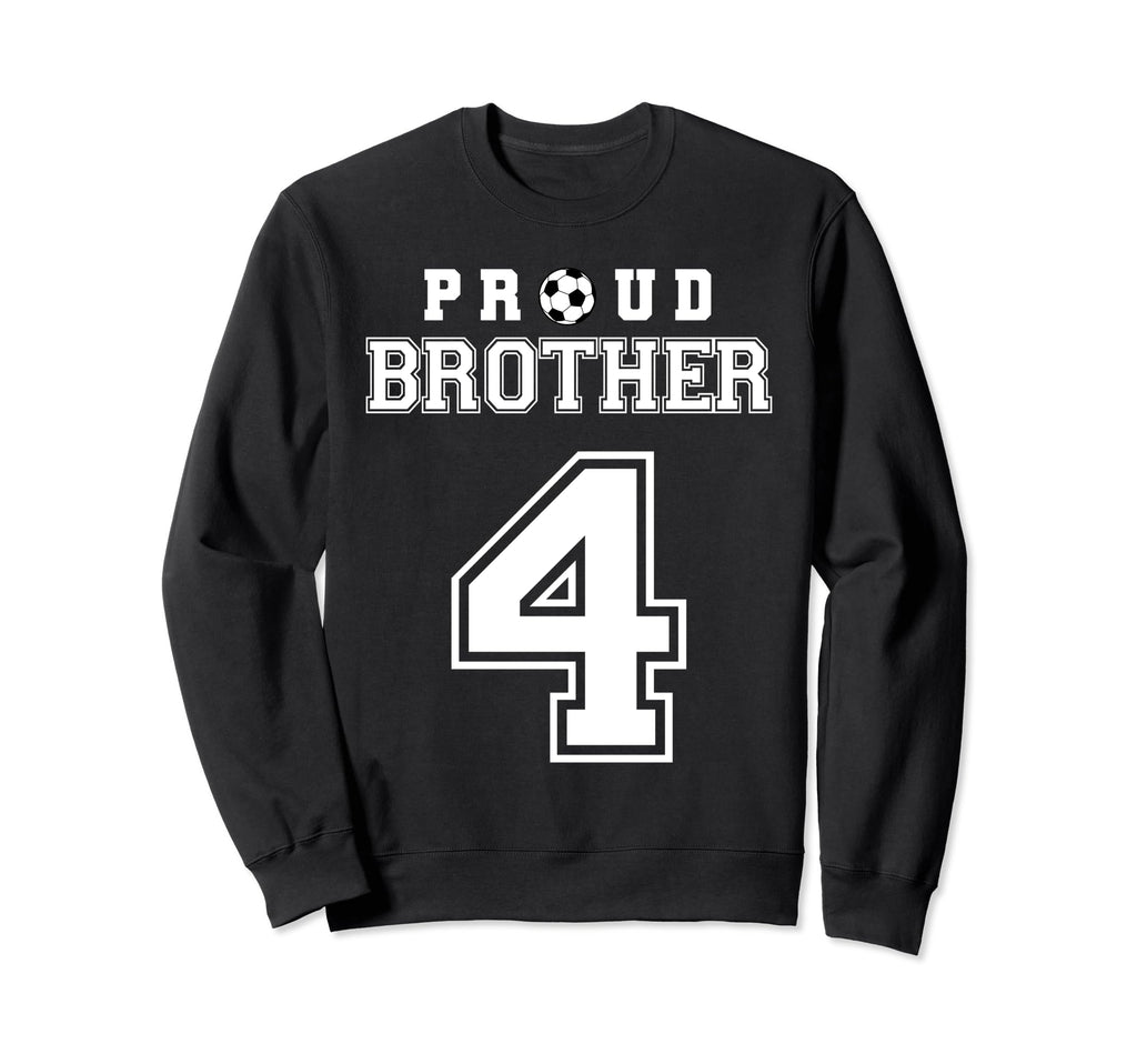 Number 4 Custom Proud Soccer Sweatshirt - Custom Art Print for Adults - T-Shirt, Sweatshirt, Hoodie