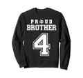 Number 4 Custom Proud Soccer Sweatshirt - Custom Art Print for Adults - T-Shirt, Sweatshirt, Hoodie