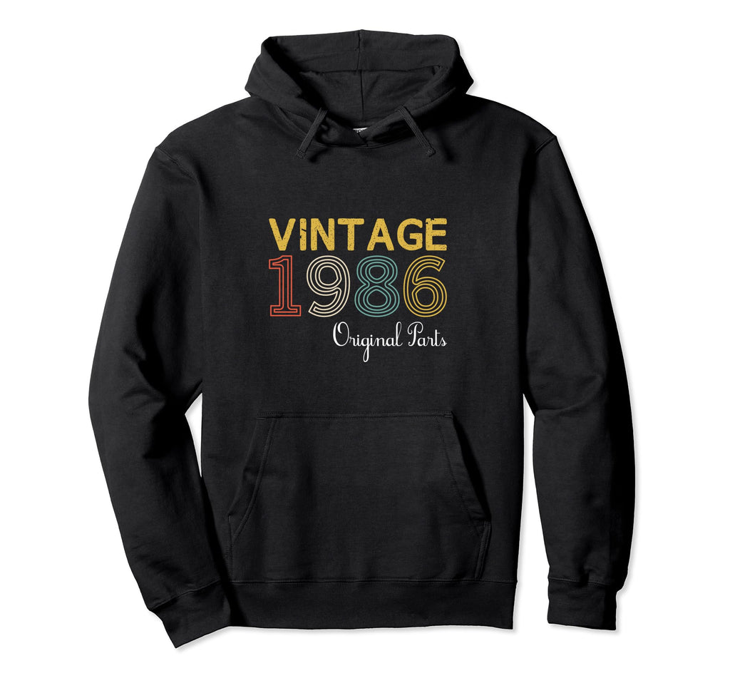 Year 1986 Gift Birthday Mom Dad Hoodie - Graphic Print for Adults - T-Shirt, Sweatshirt, Hoodie