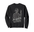 Skeleton Dad Daughter Matching Sweatshirt - Minimalist Print for Adults - T-Shirt, Sweatshirt, Hoodie
