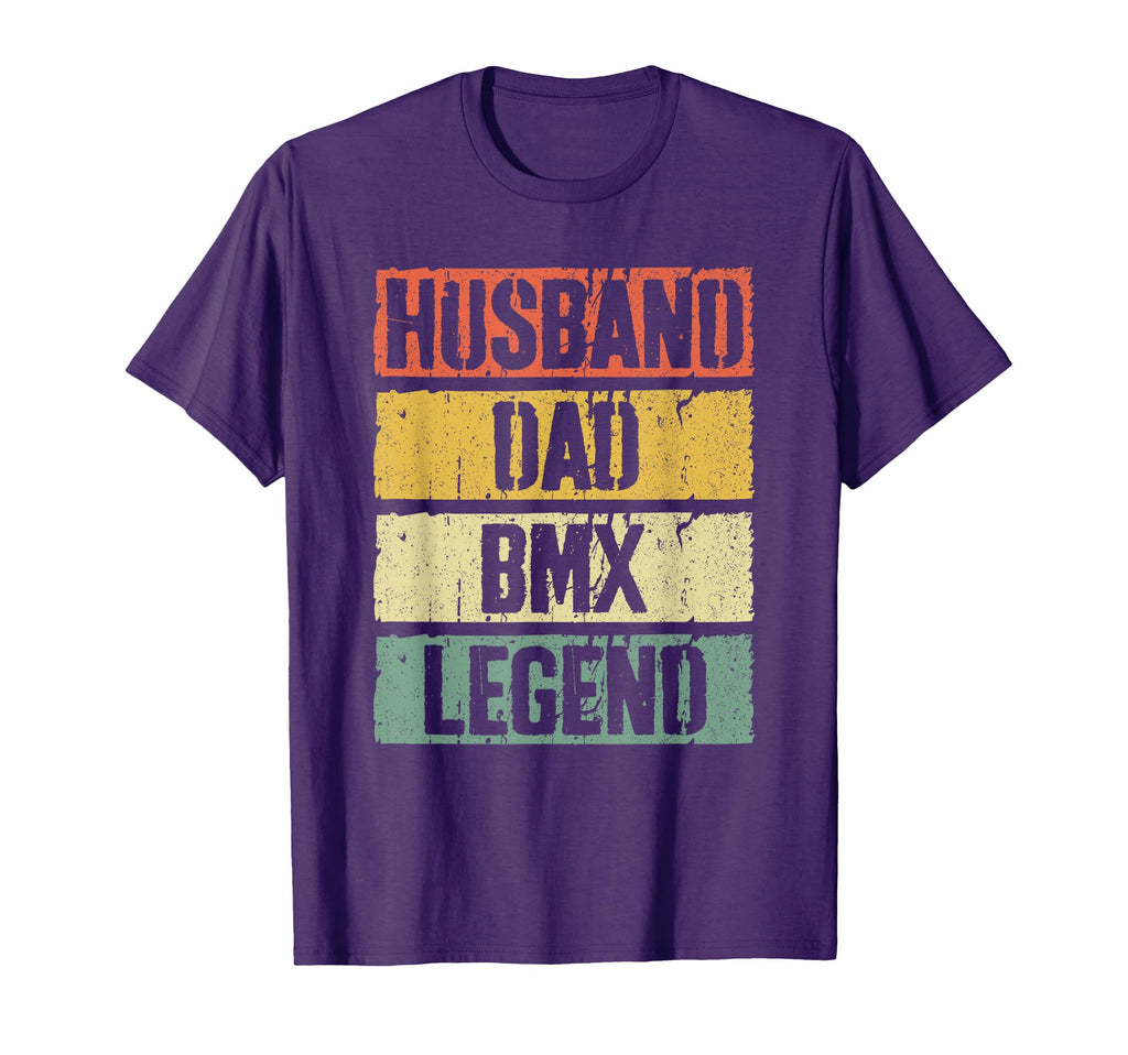 Husband Dad Bmx Legend Fathers Day T-Shirt - Minimalist Print Men Women - T-Shirt, Sweatshirt, Hoodie