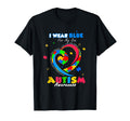 I Wear Blue My Son Autism Awareness T-Shirt - Novelty Apparel Unisex - T-Shirt, Sweatshirt, Hoodie