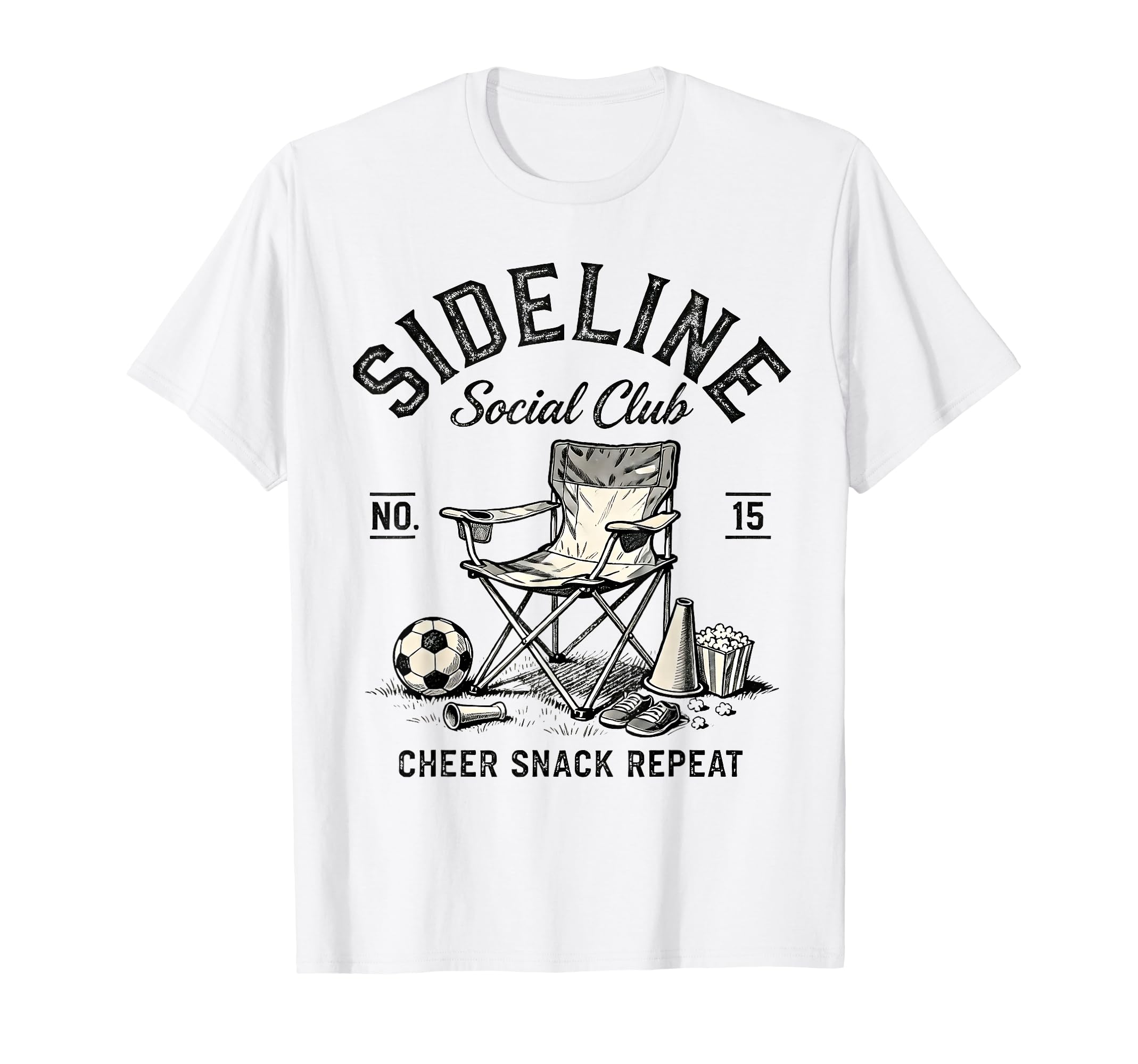 Soccer Mom Sideline Social Club T-Shirt - Casual Everyday Wear for Adults - T-Shirt, Sweatshirt, Hoodie
