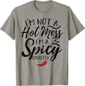 Funny Quote I'm Not A Hot Mess Spicy Disaster - Adult & Kids T-Shirts, Sweatshirts & Hoodies apparel design preview 1